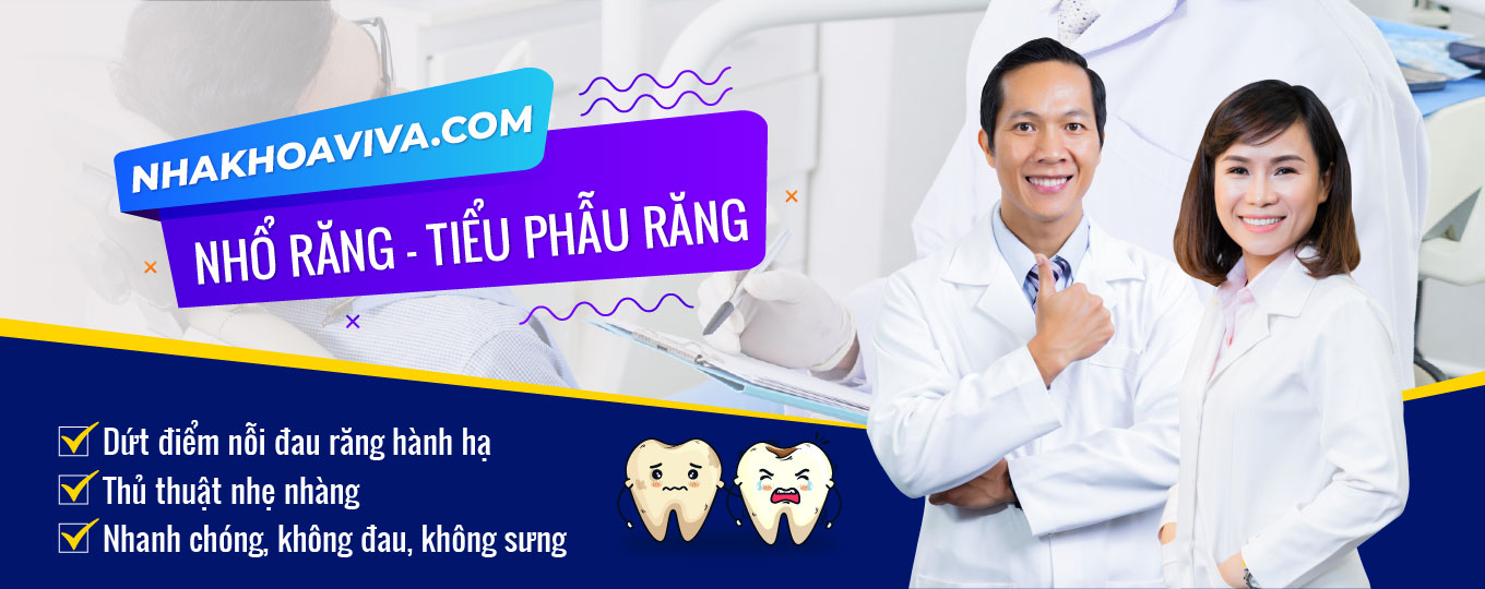 Banner nhổ răng tiểu phẩu Viva Clinic