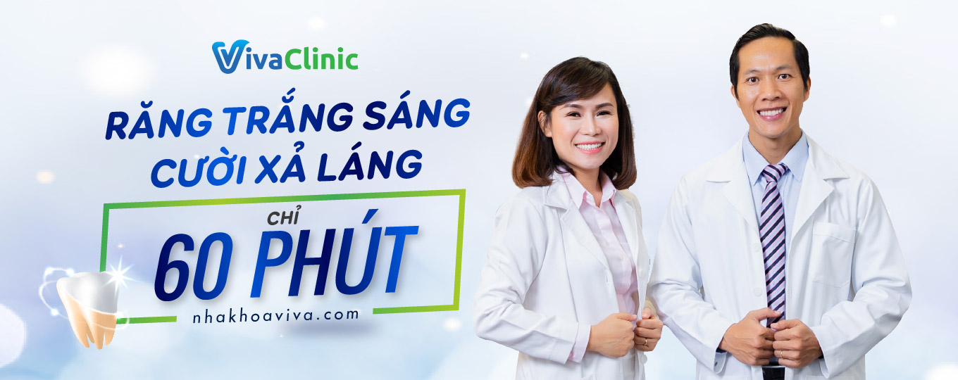 Banner tẩy trắng răng tại Viva Clinic